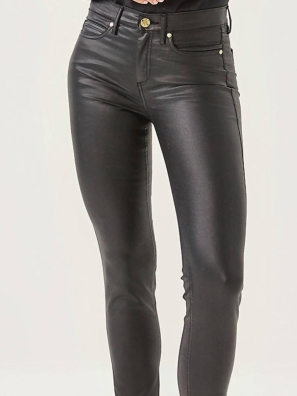 NWOT  Lilly Pulitzer South Ocean High Rise Skinny Jean In Noir Stylish Black 10